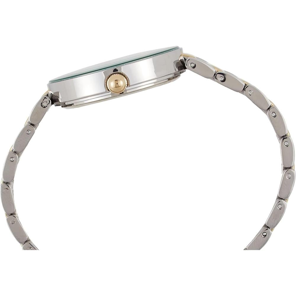 ANNE KLEIN AK / 1362GNRG RELOJ PARA DAMA CON DIAMANTE GENUINO | PLATEADO / DORADO / VERDE - 4