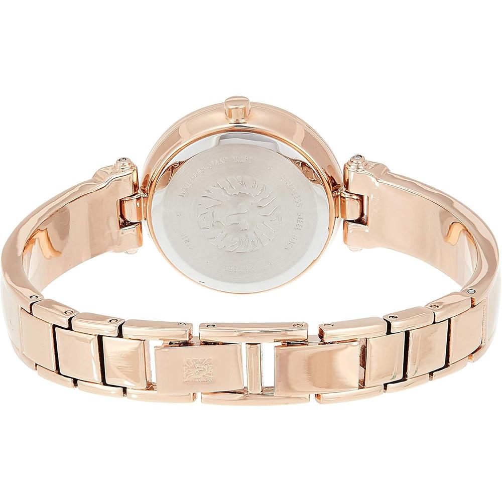 ANNE KLEIN AK/1980BKGB RELOJ PARA MUJER CON DIAMANTE Y PULSERA TIPO BRAZALETE | ROSADO/ORO ROSA - 3