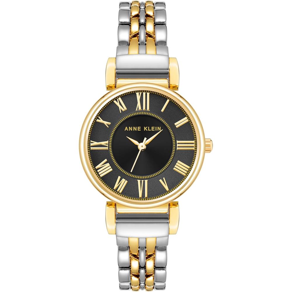ANNE KLEIN AK/2159SVSV RELOJ PARA MUJER CON PULSERA METÁLICA | ORO/PLATA/NEGRO - 1