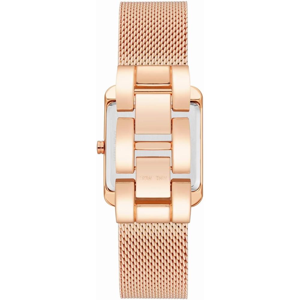 NINE WEST NW/2090CHGB RELOJ FEMENINO CON CORREA TIPO MALLA | ORO ROSA - 3