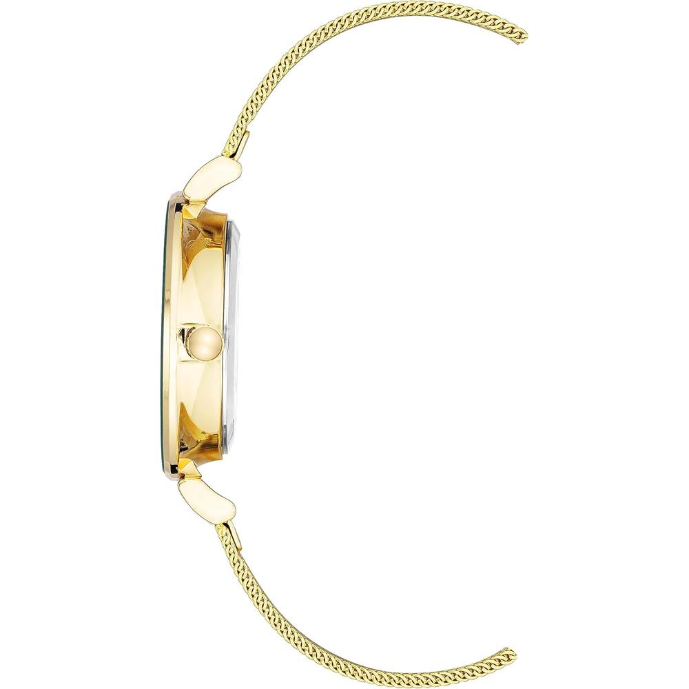 ANNE KLEIN AK/3781SVTT RELOJ FEMENINO BRILLANTE CON CORREA TIPO MALLA | DORADO/NEGRO - 3