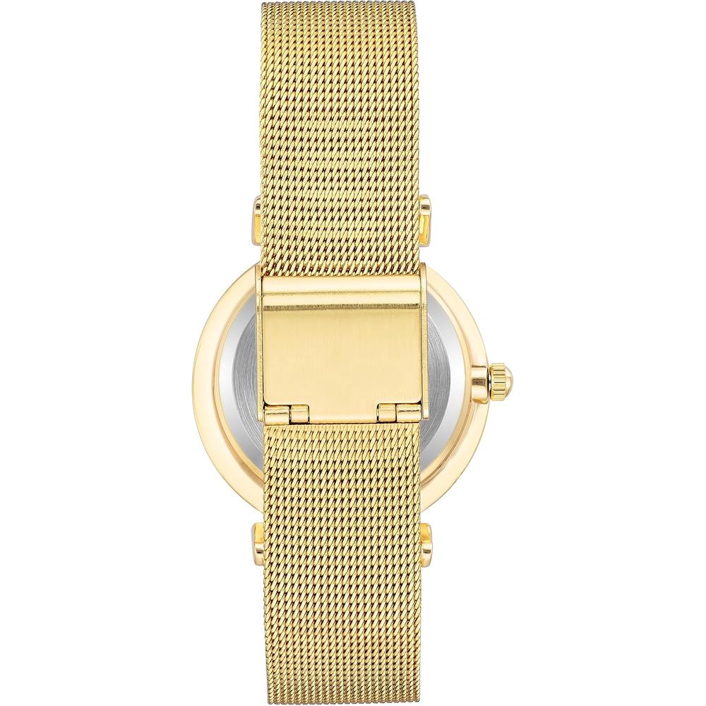 ANNE KLEIN AK/3781SVTT RELOJ FEMENINO BRILLANTE CON CORREA TIPO MALLA | DORADO/NEGRO - 4