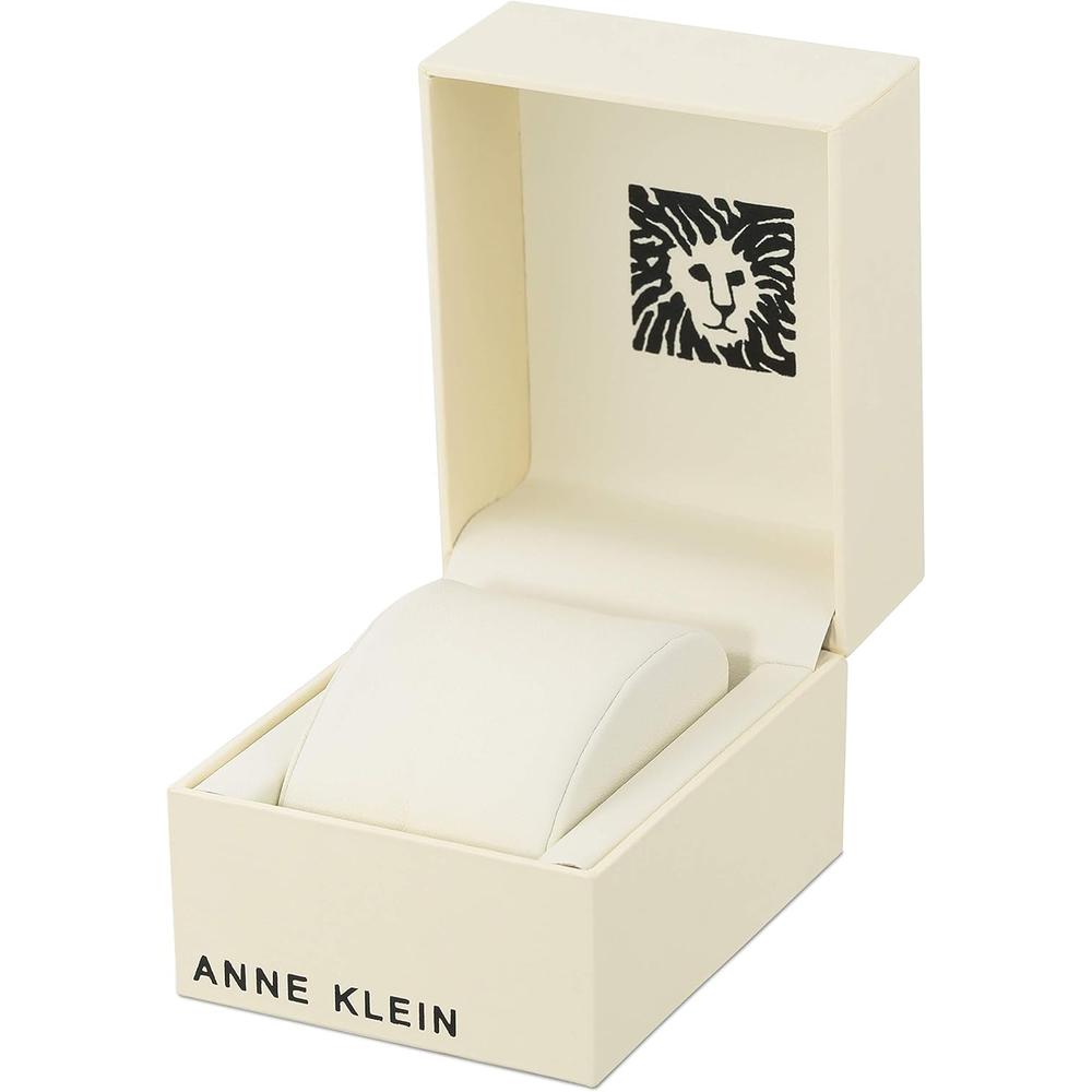 ANNE KLEIN AK/3781SVTT RELOJ FEMENINO BRILLANTE CON CORREA TIPO MALLA | DORADO/NEGRO - 5