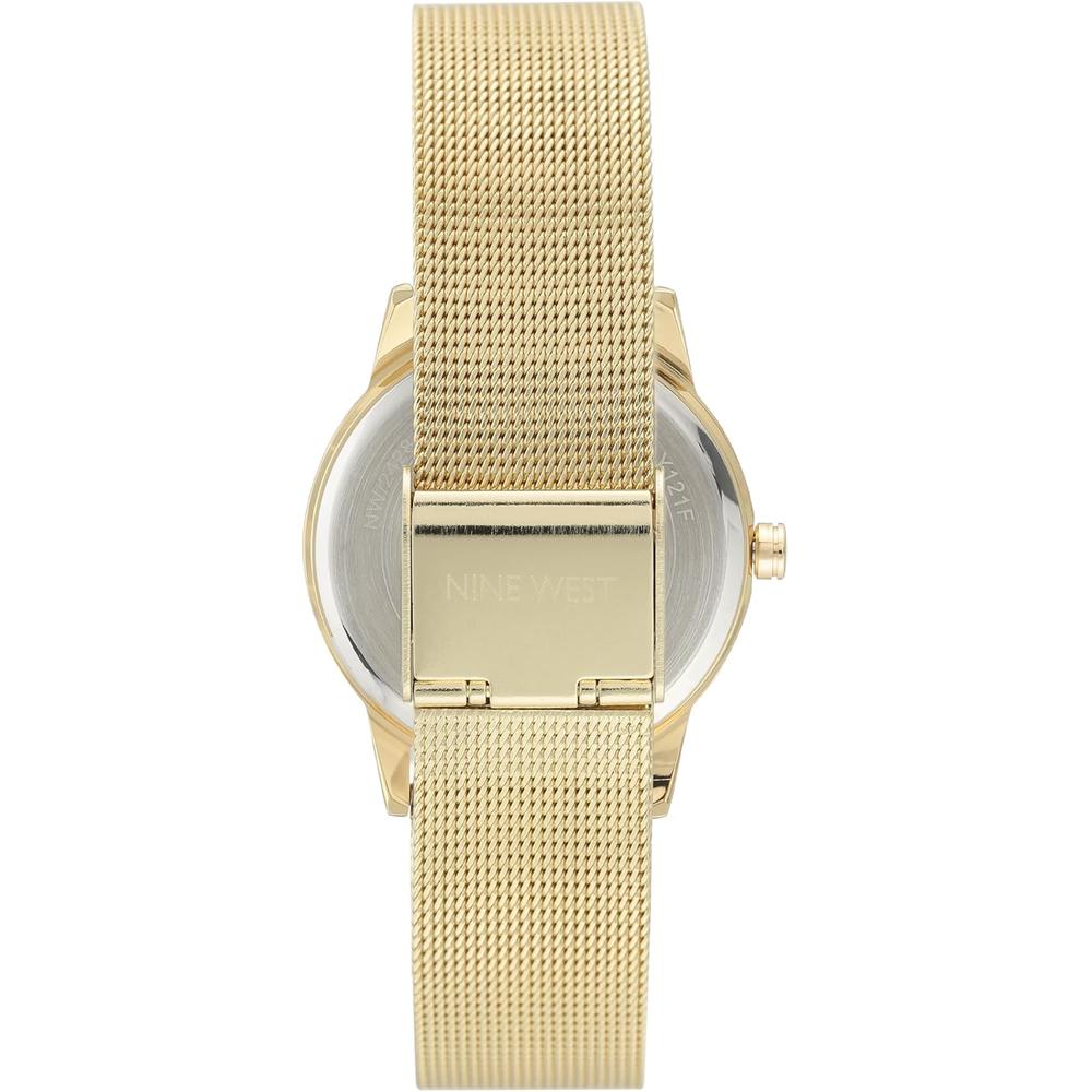 NINE WEST NW/2429FLGY RELOJ FEMENINO CON CORREA TIPO BRAZALETE | ORO - 4