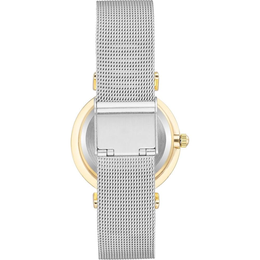 ANNE KLEIN AK/3781SVTT RELOJ FEMENINO BRILLANTE CON CORREA TIPO MALLA | PLATEADO/DORADO - 4