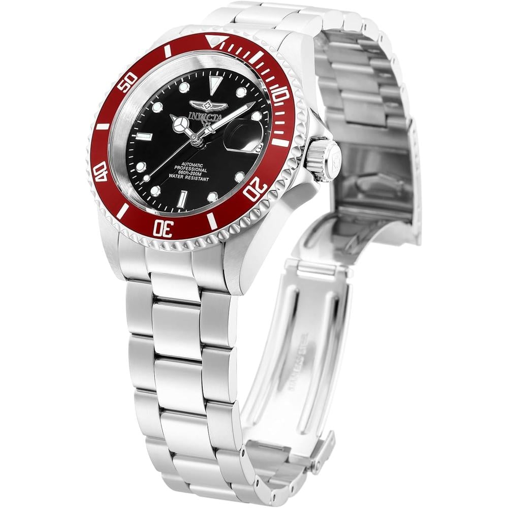 INVICTA 35690 RELOJ AUTOMÁTICO PARA HOMBRE PRO DIVER CON BISEL TIPO MONEDA | PLATA/ROJO - 2