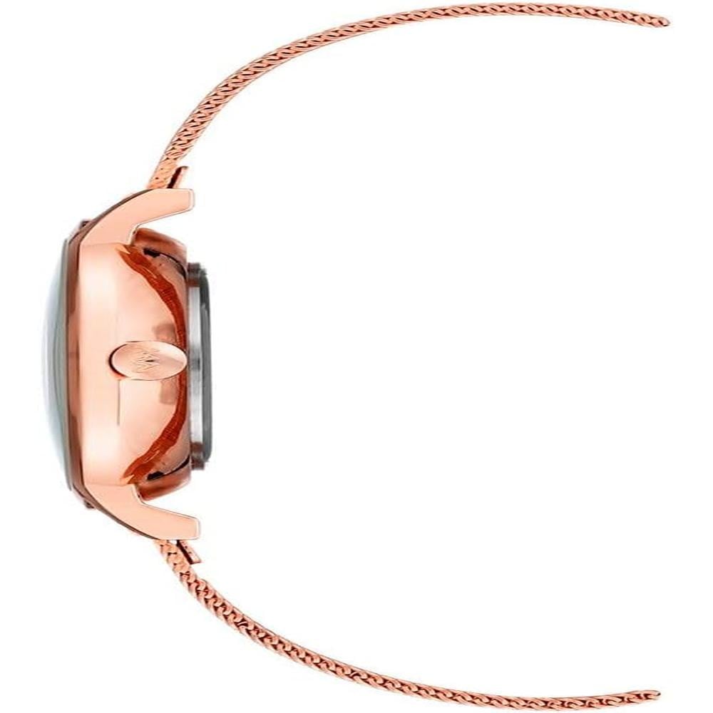 NINE WEST NW/2229SVSV RELOJ FEMENINO CON CORREA TIPO MALLA | ORO ROSA - 3