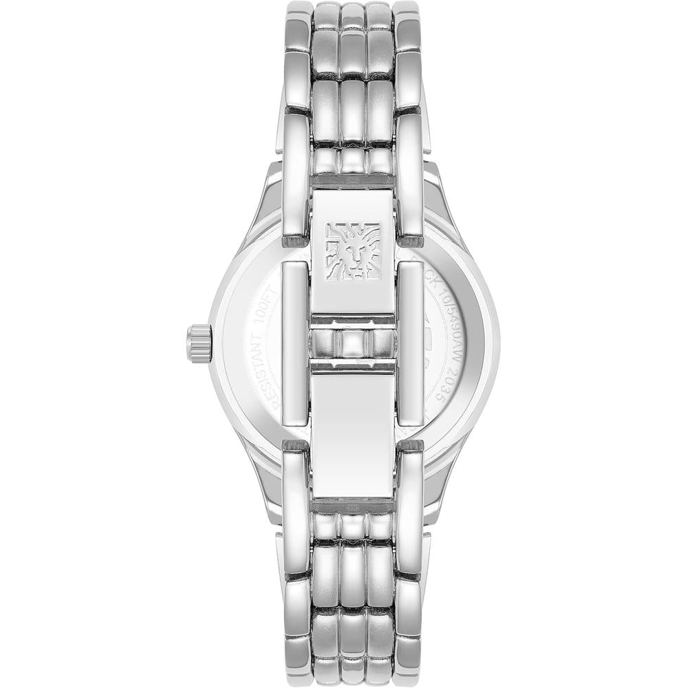 ANNE KLEIN 10/5491SVTT RELOJ PARA MUJER CON DISEÑO TIPO PULSERA | PLATEADO - 4