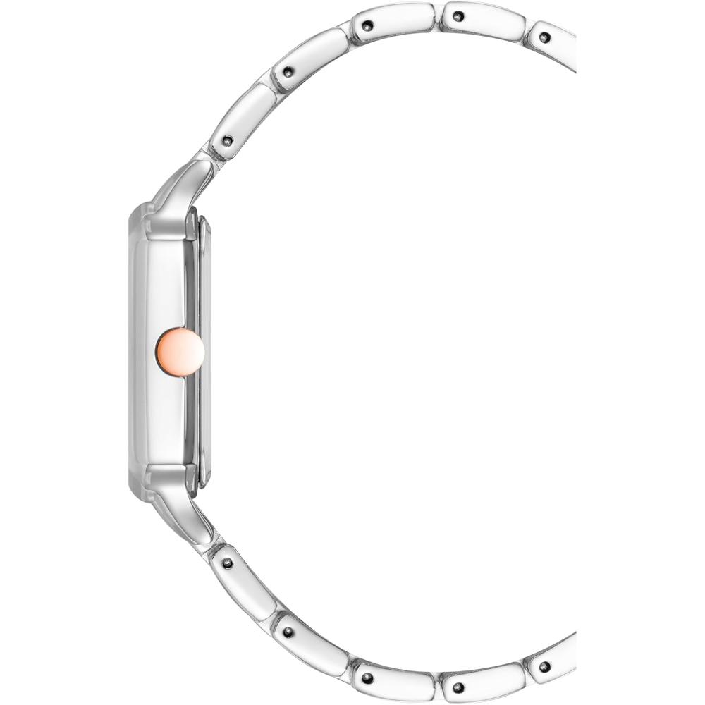 NINE WEST NW/2903SVSV RELOJ PARA DAMA CON DISEÑO CLÁSICO Y CORREA METÁLICA | PLATEADO/COBRE - 3