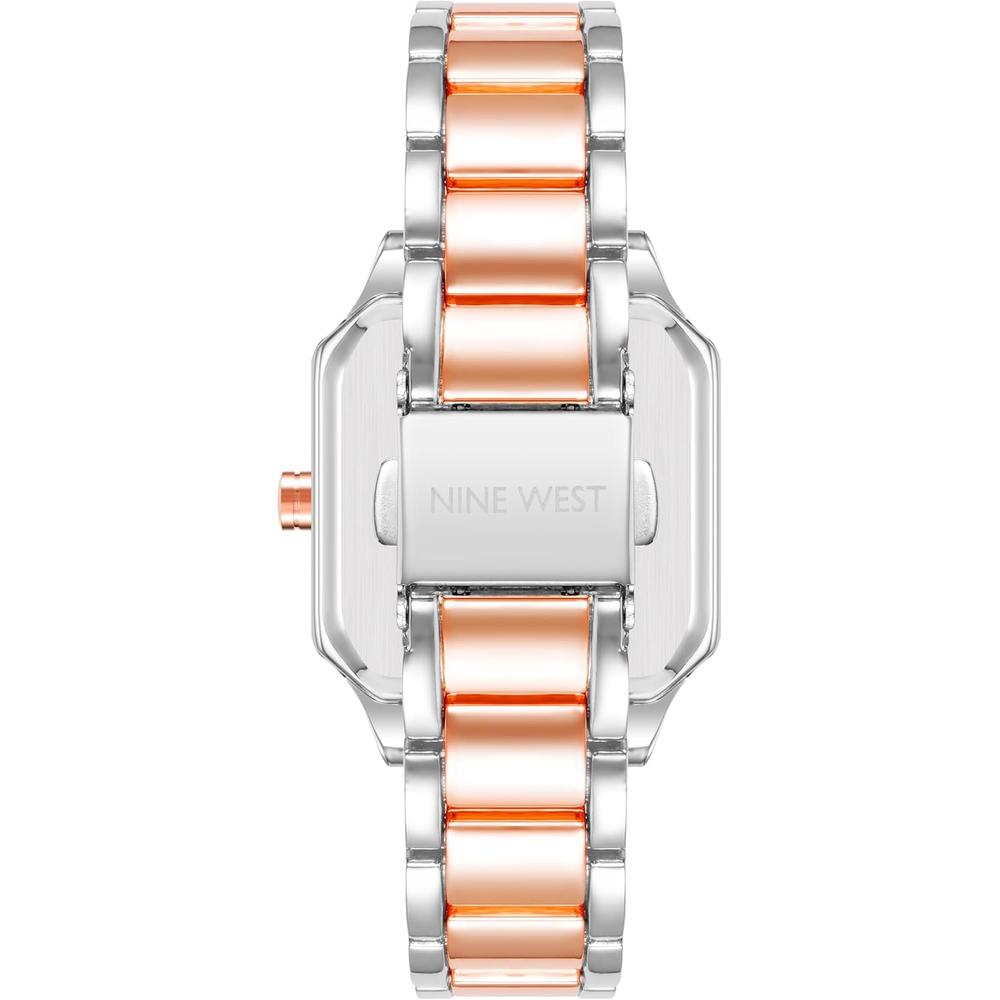 NINE WEST NW/2903SVSV RELOJ PARA DAMA CON DISEÑO CLÁSICO Y CORREA METÁLICA | PLATEADO/COBRE - 4