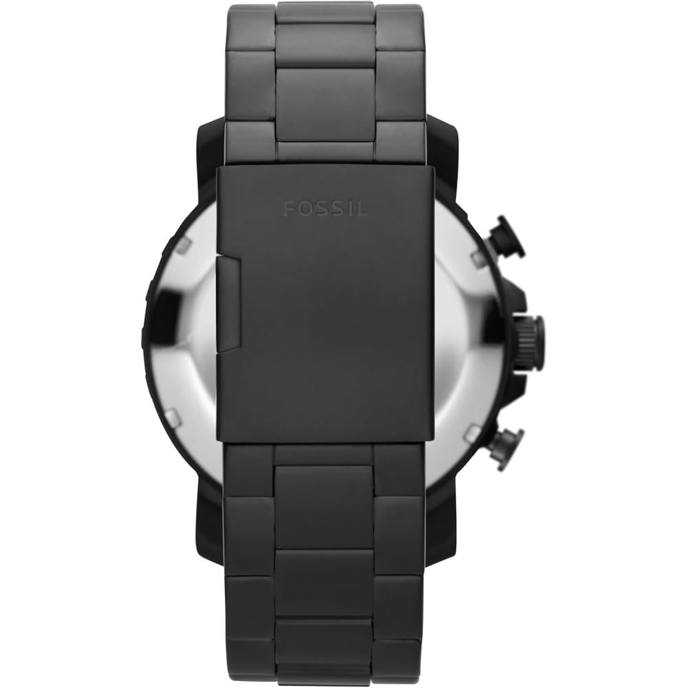 FOSSIL JR1401 RELOJ PARA HOMBRE NATE CRONÓGRAFO DE ACERO INOXIDABLE | NEGRO - 3