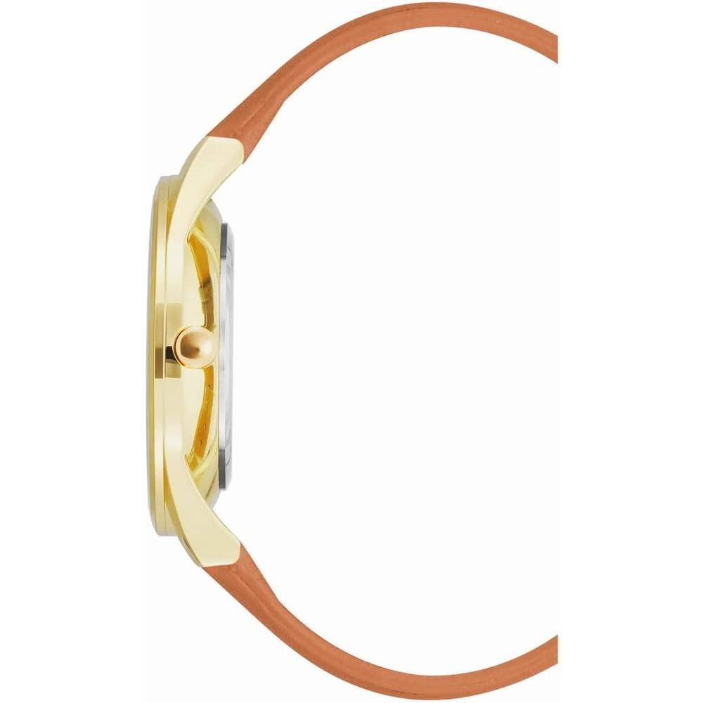 NINE WEST NW/1995SVBK RELOJ ELEGANTE CON CORREA | MARRÓN/ORO - 4