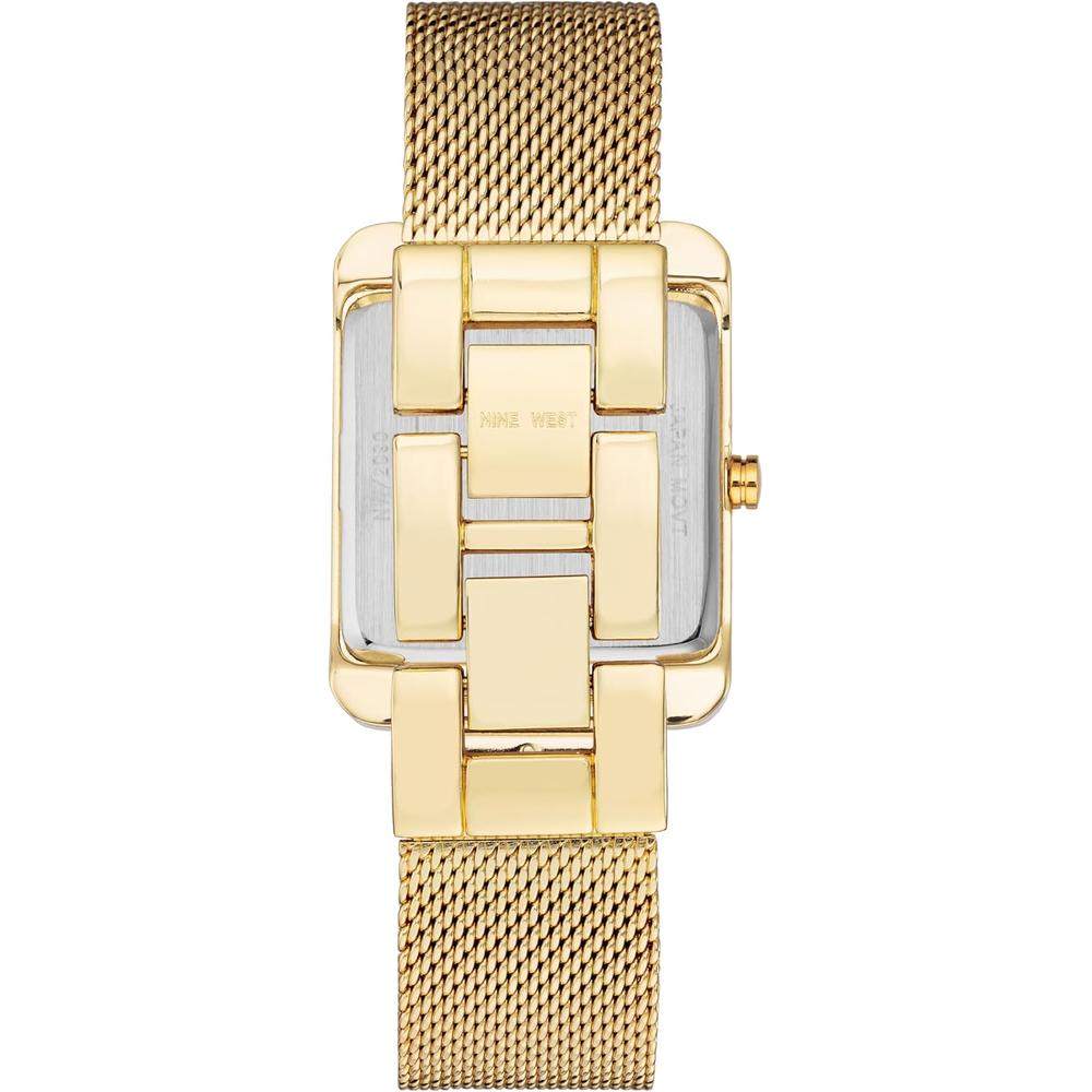 NINE WEST NW/2090CHGB RELOJ FEMENINO CON CORREA TIPO MALLA | ORO - 4