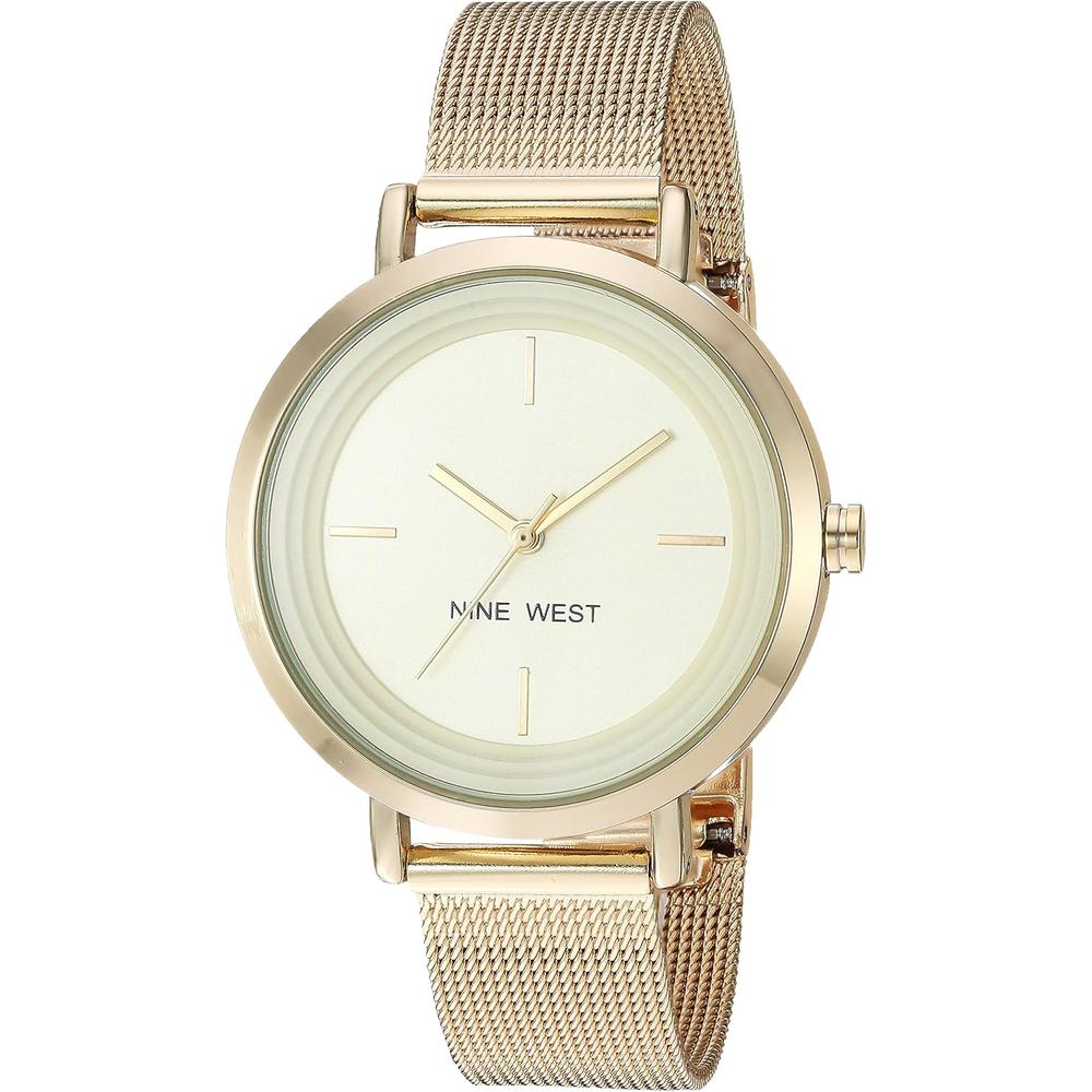 NINE WEST NW/2146RGRG RELOJ FEMENINO CON CORREA DE MALLA | ORO - 2
