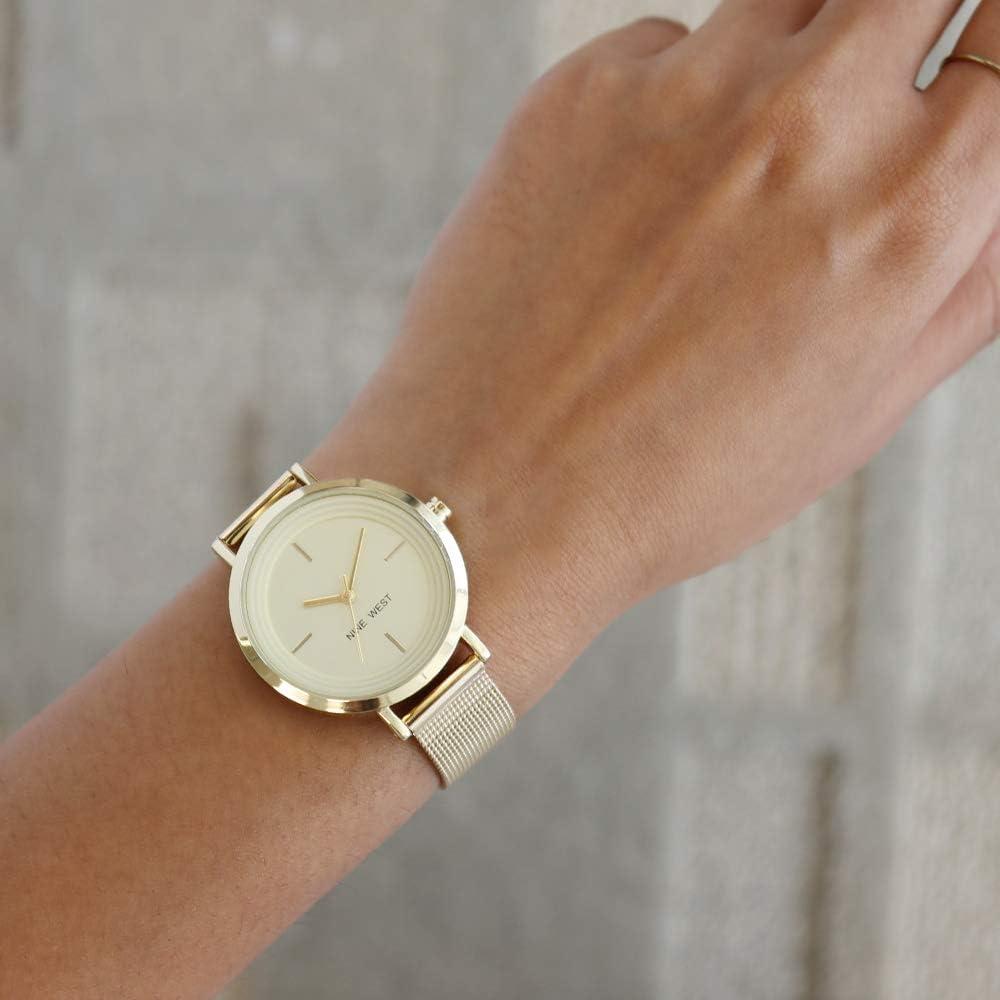 NINE WEST NW/2146RGRG RELOJ FEMENINO CON CORREA DE MALLA | ORO - 3