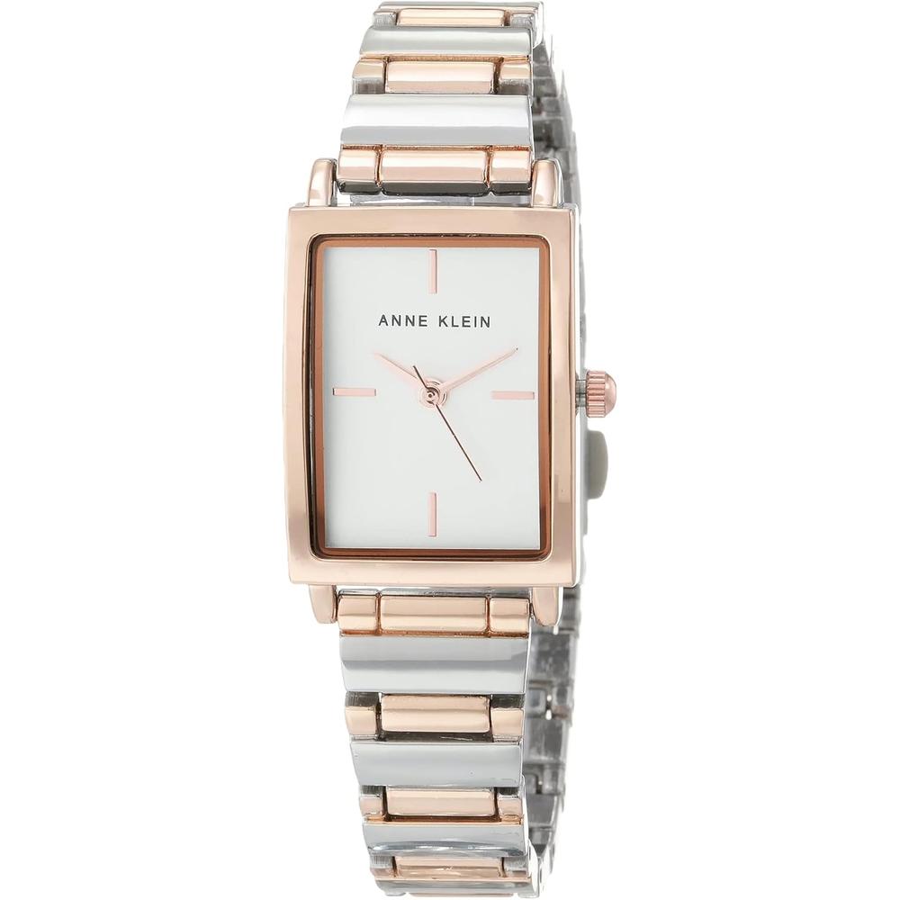 ANNE KLEIN AK/3762CHGB RELOJ FEMENINO CON BRAZALETE ELEGANTE | PLATEADO/ORO ROSA - 2