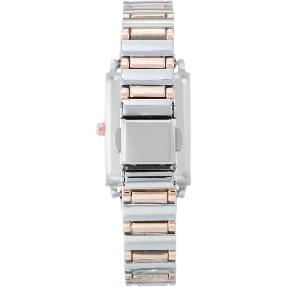 ANNE KLEIN AK/3762CHGB RELOJ FEMENINO CON BRAZALETE ELEGANTE | PLATEADO/ORO ROSA - 4