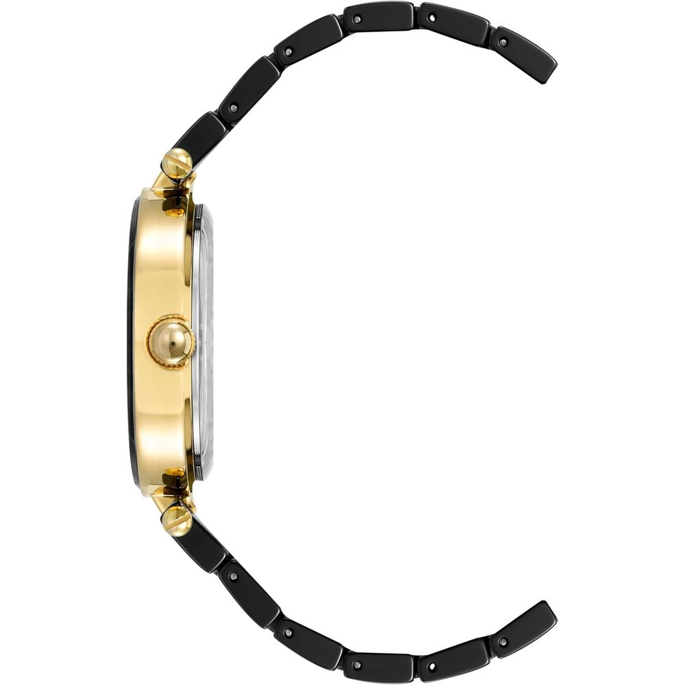 ANNE KLEIN AK/1018RGRD RELOJ PARA MUJER DE CERÁMICA CON DIAMANTE AUTÉNTICO | DARK/ORO - 3
