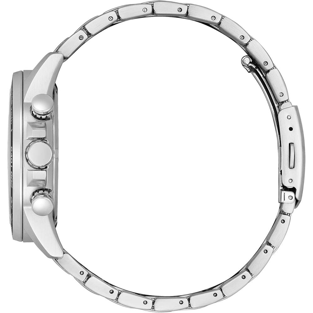 CITIZEN CA0781-50L RELOJ MASCULINO ECO-DRIVE CON TAQUÍMETRO Y CRISTAL ESFÉRICO | ESFERA NEGRA - 2