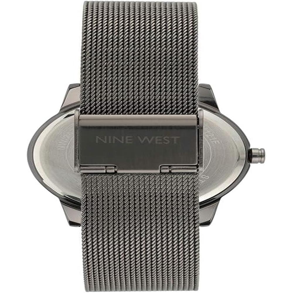 NINE WEST NW/2429FLGY RELOJ FEMENINO CON CORREA TIPO BRAZALETE | PLATA/GRIS - 5