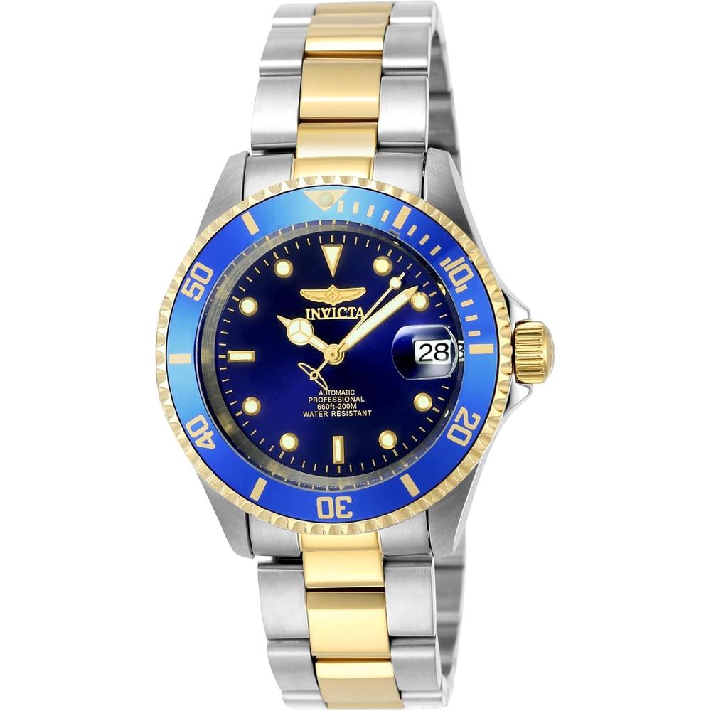 INVICTA 35690 RELOJ AUTOMÁTICO PARA HOMBRE PRO DIVER CON BISEL TIPO MONEDA | ACERO/ORO/AZUL CLARO - 1