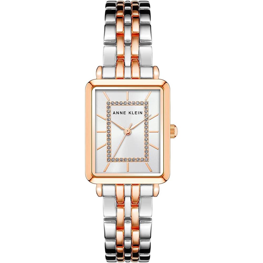 ANNE KLEIN AK/3761SVTT RELOJ ELEGANTE CON BRILLO PARA MUJER | PLATEADO/ORO ROSA - 2