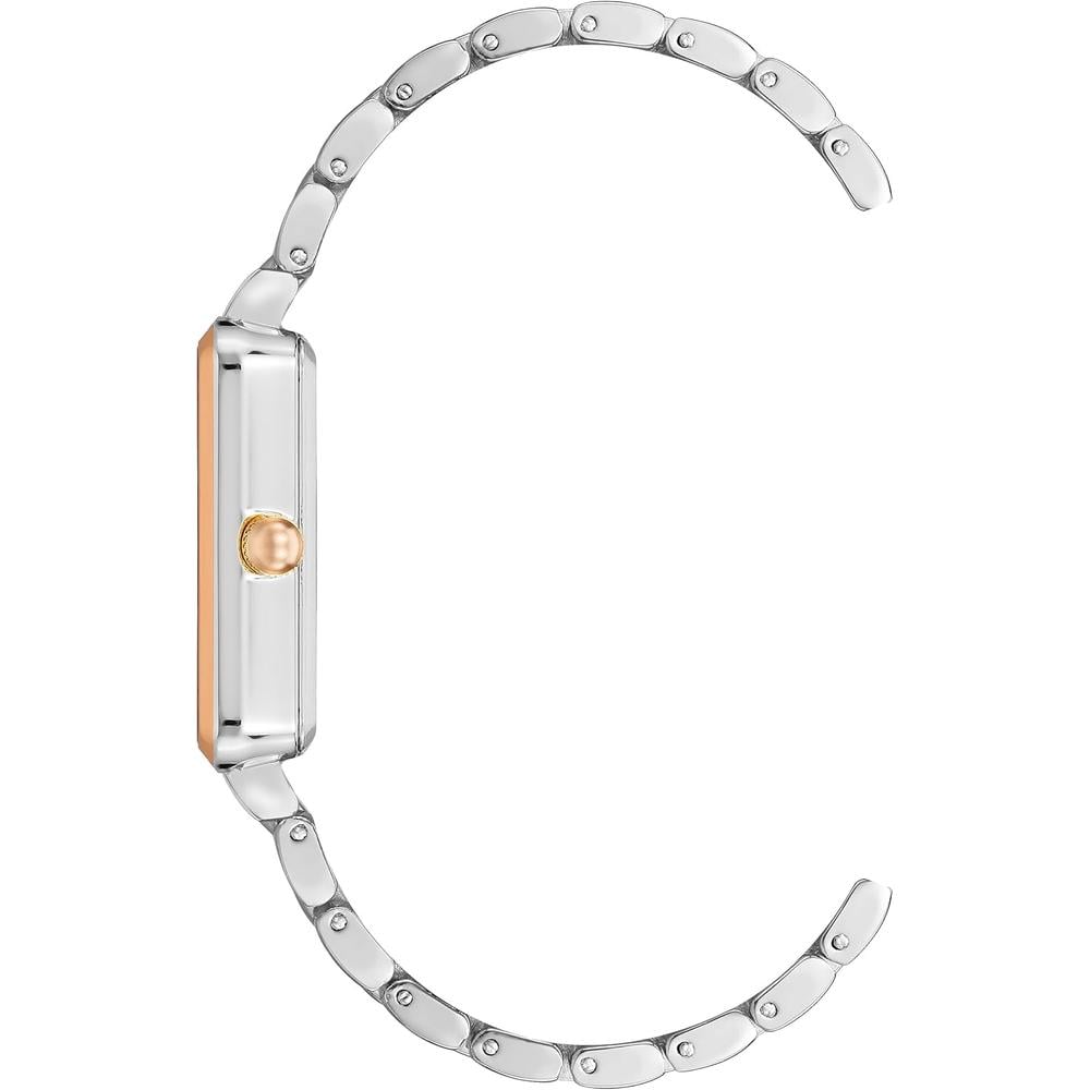 ANNE KLEIN AK/3761SVTT RELOJ ELEGANTE CON BRILLO PARA MUJER | PLATEADO/ORO ROSA - 3