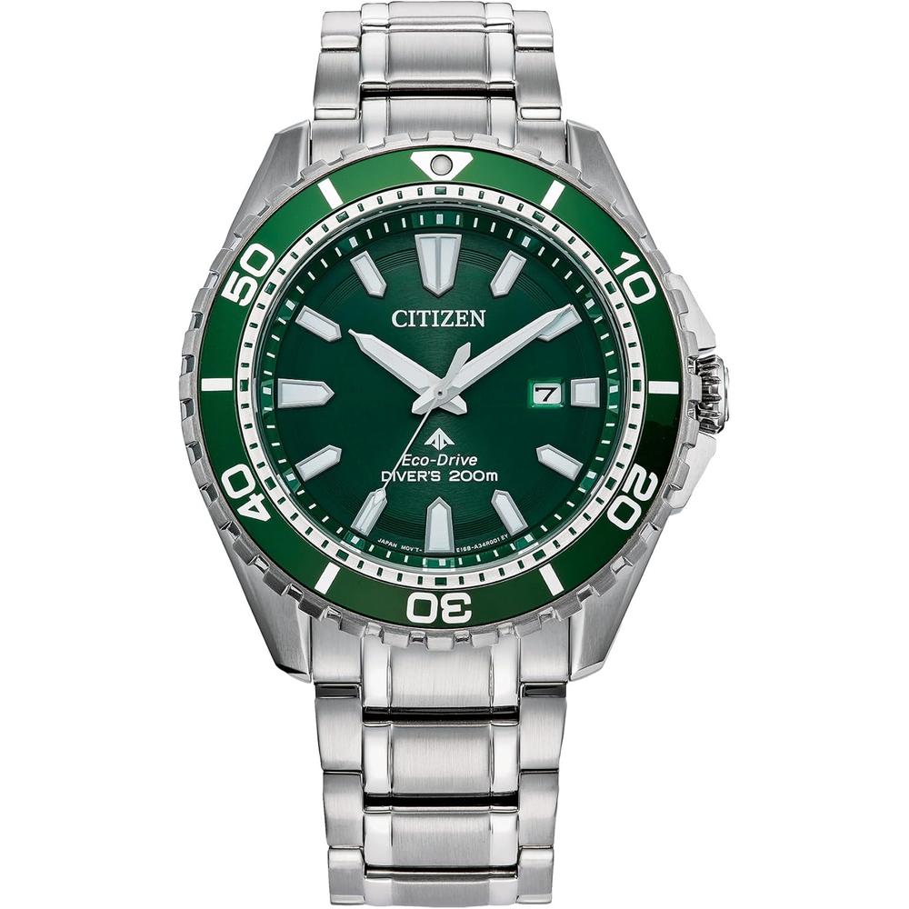 CITIZEN BN0199-53X RELOJ PROMASTER DIVER ECO-DRIVE | PLATA/VERDE - 1