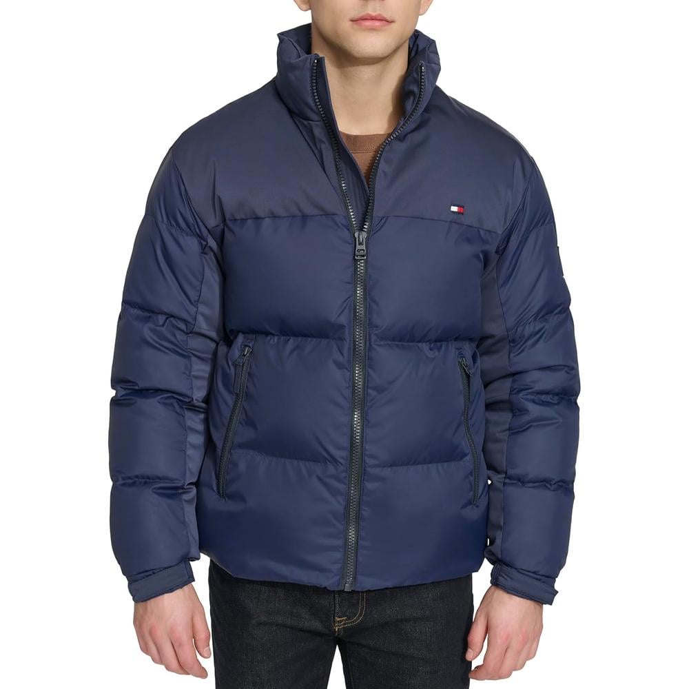 TOMMY HILFIGER MIXED-MEDIA PUFFER CASACA HOMBRE - 1