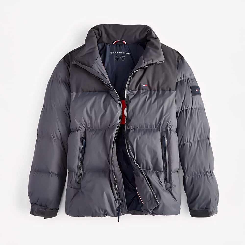 TOMMY HILFIGER MIXED-MEDIA PUFFER CASACA HOMBRE - 3
