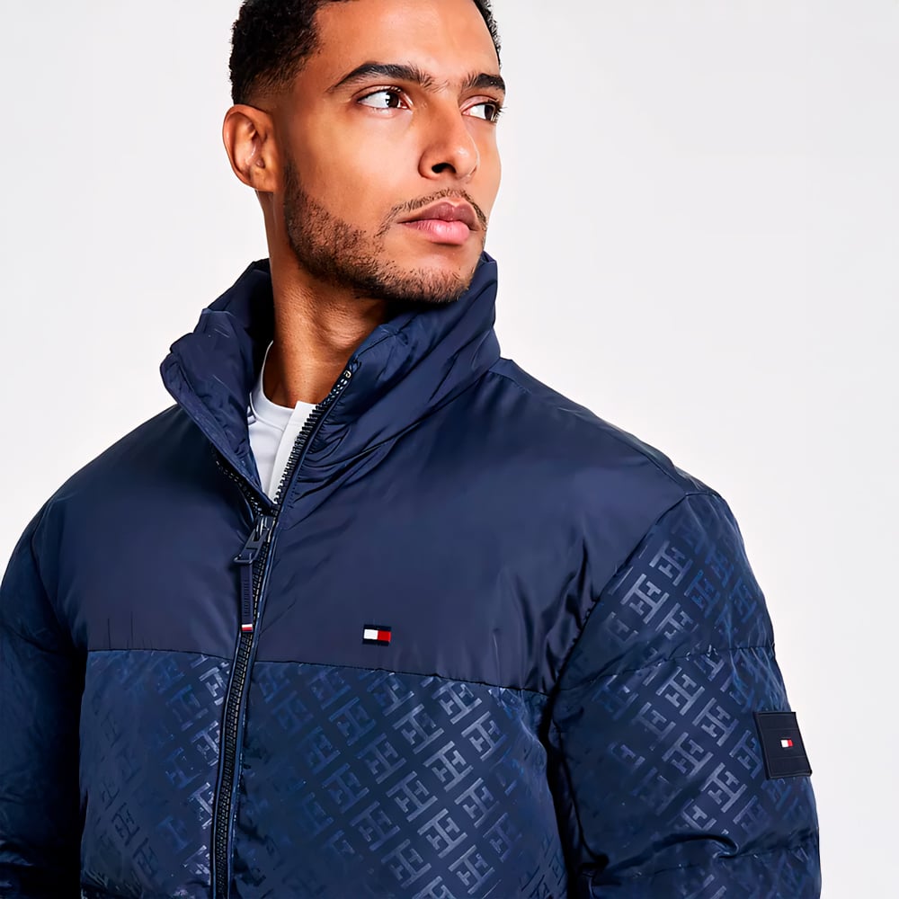 TOMMY HILFIGER MIXED-MEDIA PUFFER CASACA HOMBRE - 3