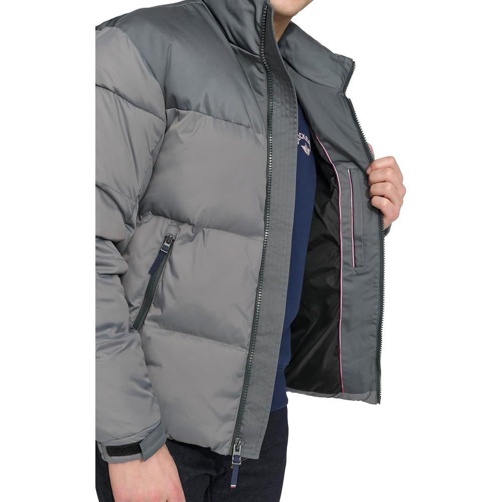 TOMMY HILFIGER MIXED-MEDIA PUFFER CASACA HOMBRE - 5