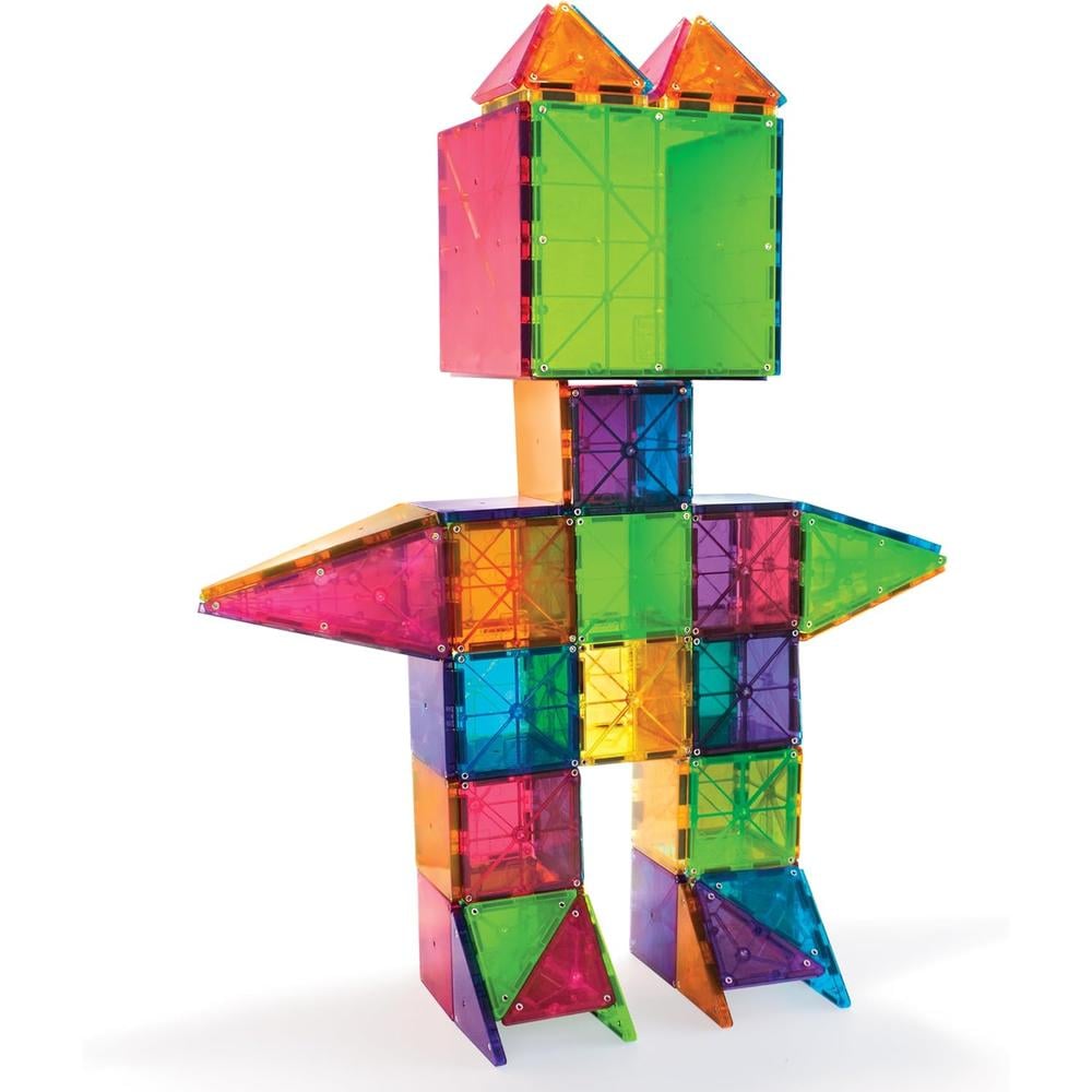 MAGNA-TILES - CLÁSICO 100-PIEZAS SET DE CONSTRUCCIÓN MAGNÉTICO - 4