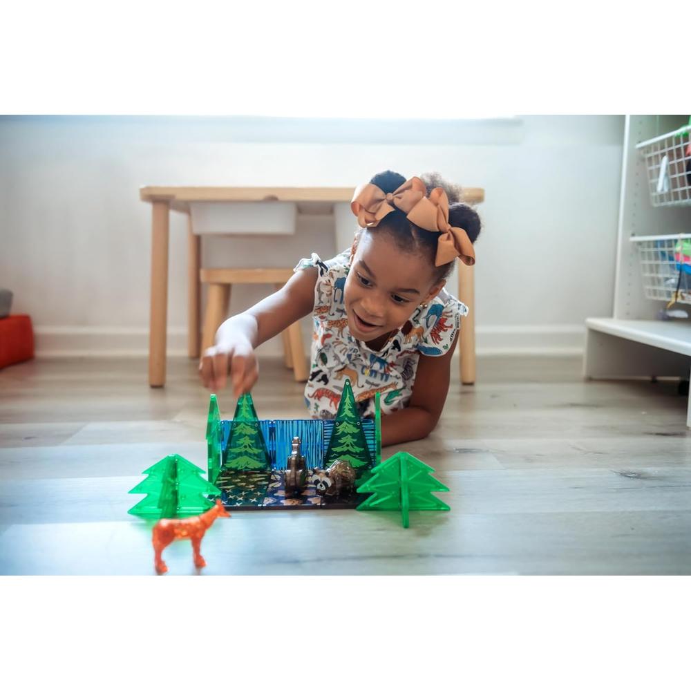 MAGNA-TILES - FOREST ANIMALES 25-PIEZAS SET DE CONSTRUCCIÓN MAGNÉTICO - 4