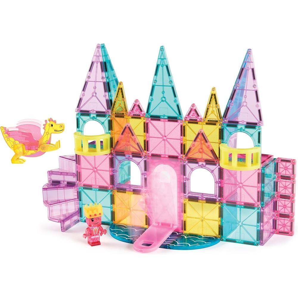 MAGNA-TILES - CASTILLO DLX 48-PIEZAS SET DE CONSTRUCCIÓN MAGNÉTICO - 5