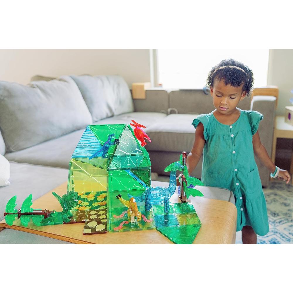 MAGNA-TILES - MUNDO DINOSAURIO XL 50-PIEZAS SET DE CONSTRUCCIÓN MAGNÉTICO - 2
