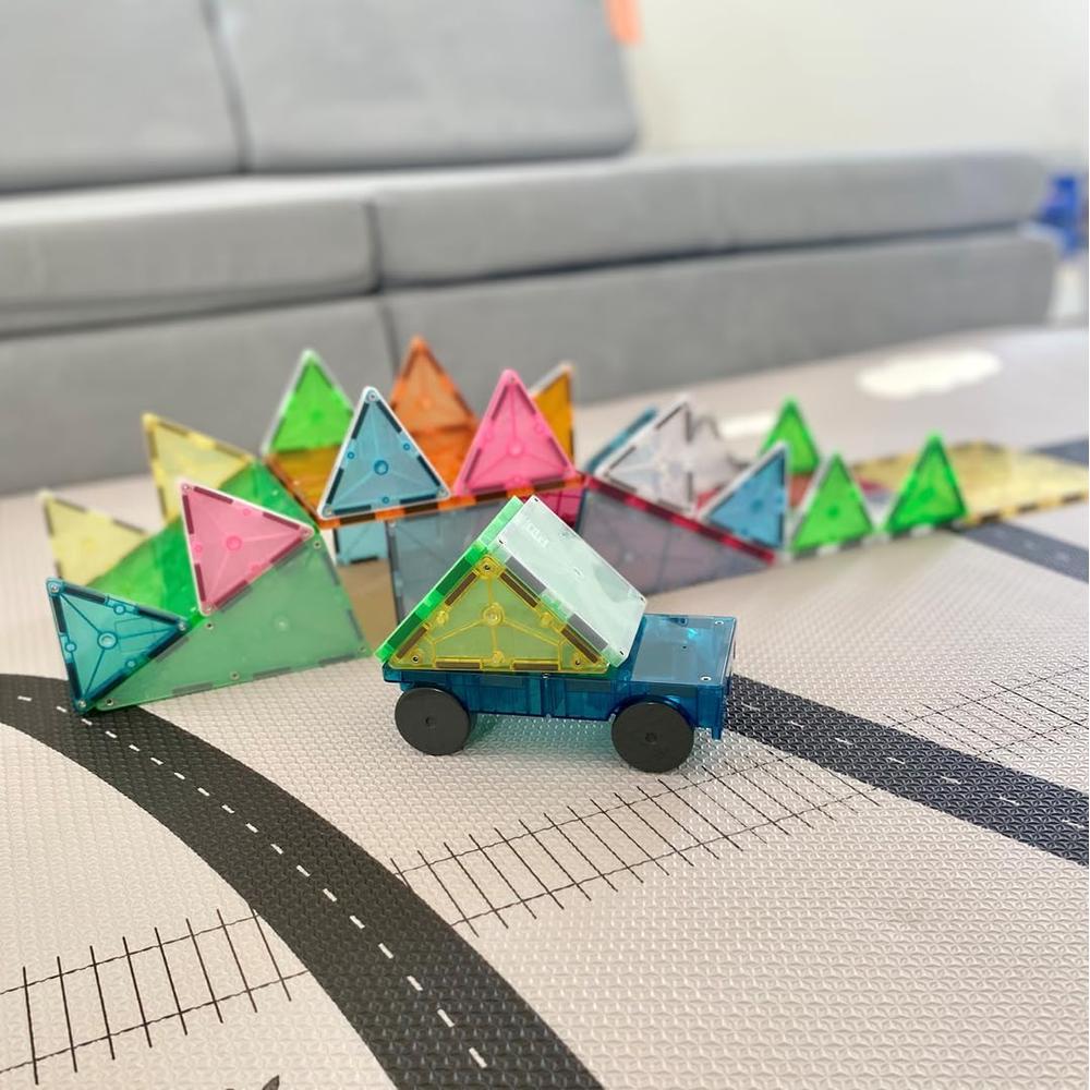 MAGNA-TILES - GRAND PRIX 50-PIEZAS SET DE CONSTRUCCIÓN MAGNÉTICO | ESMERILADO - 2