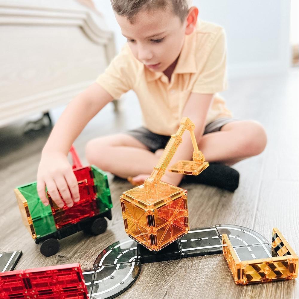 MAGNA-TILES - BUILDER 32-PIEZAS SET DE CONSTRUCCIÓN MAGNÉTICO - 3