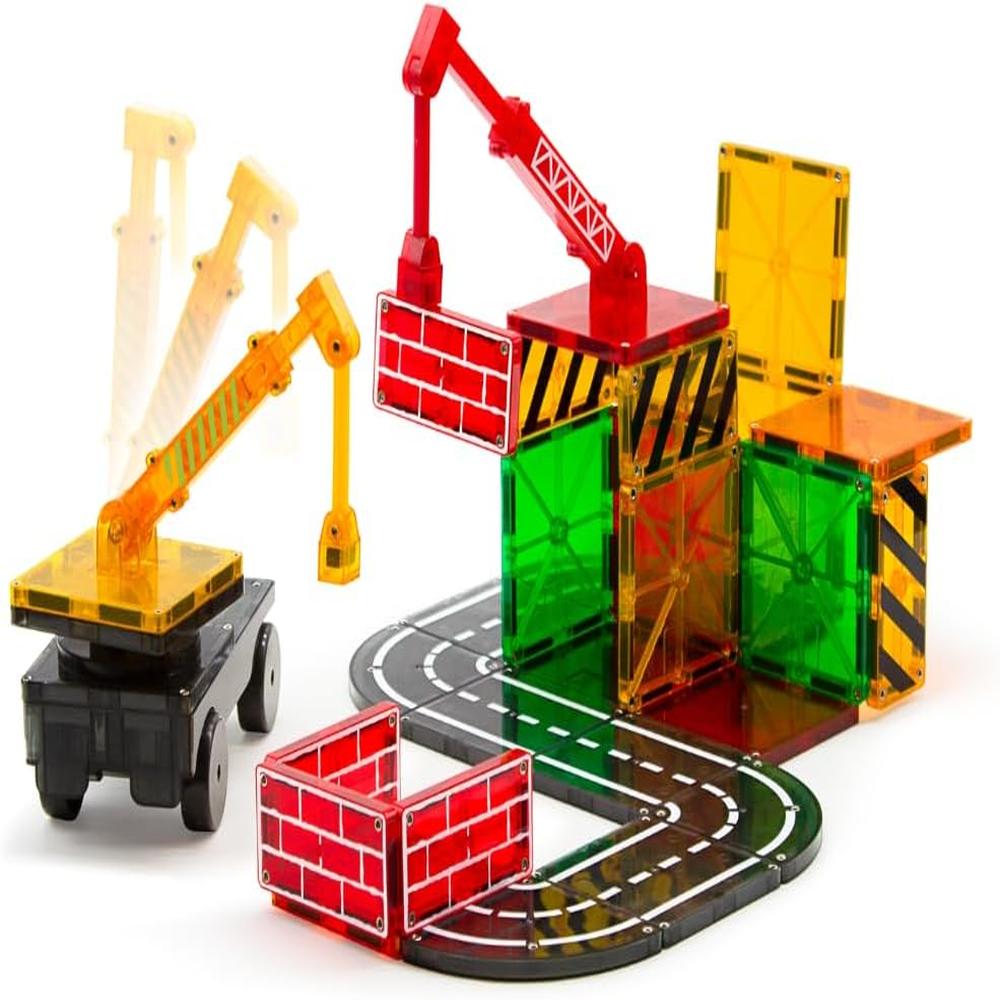 MAGNA-TILES - BUILDER 32-PIEZAS SET DE CONSTRUCCIÓN MAGNÉTICO - 6