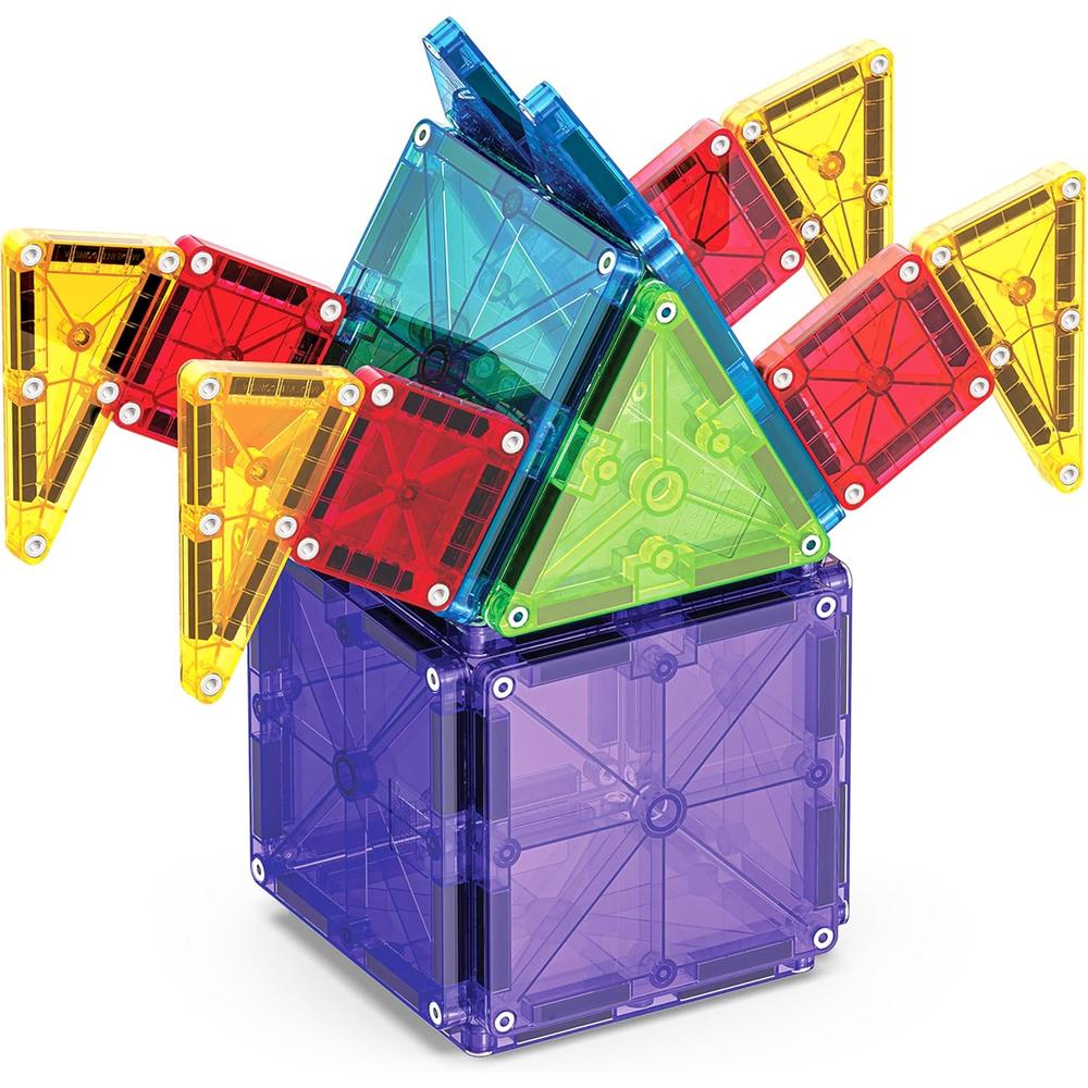 MAGNA-TILES - COMBO 46-PIEZAS SET DE CONSTRUCCIÓN MAGNÉTICO - 5