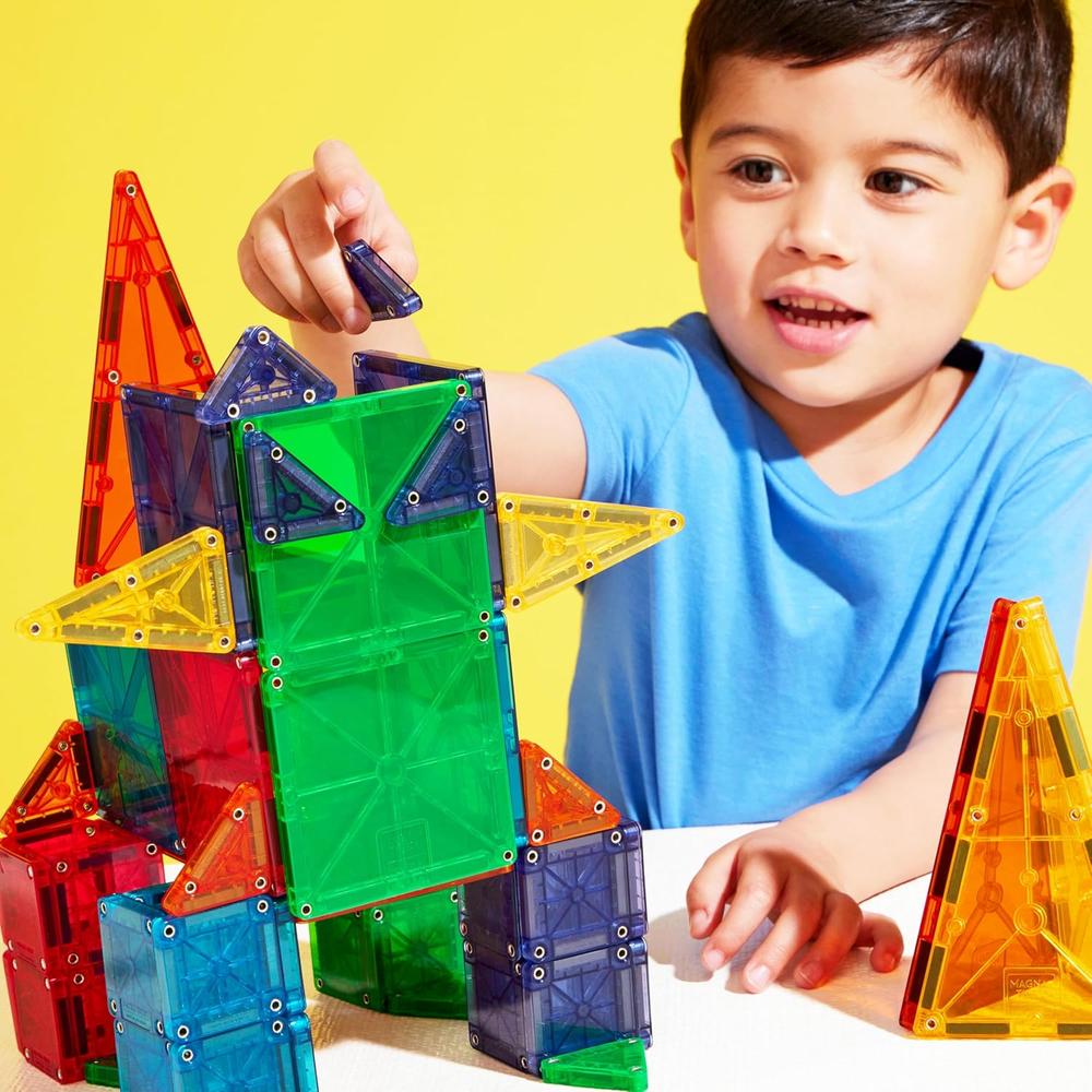 MAGNA-TILES - COMBO 62-PIEZAS SET DE CONSTRUCCIÓN MAGNÉTICO - 3