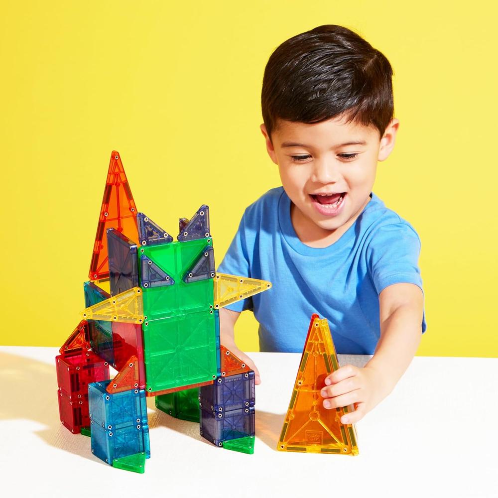 MAGNA-TILES - COMBO 62-PIEZAS SET DE CONSTRUCCIÓN MAGNÉTICO - 4