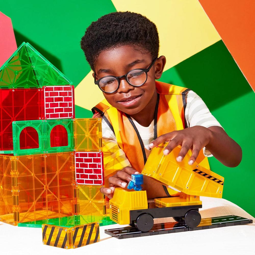 MAGNA-TILES - BUILDER XL 50-PIEZAS SET DE CONSTRUCCIÓN MAGNÉTICO - 2