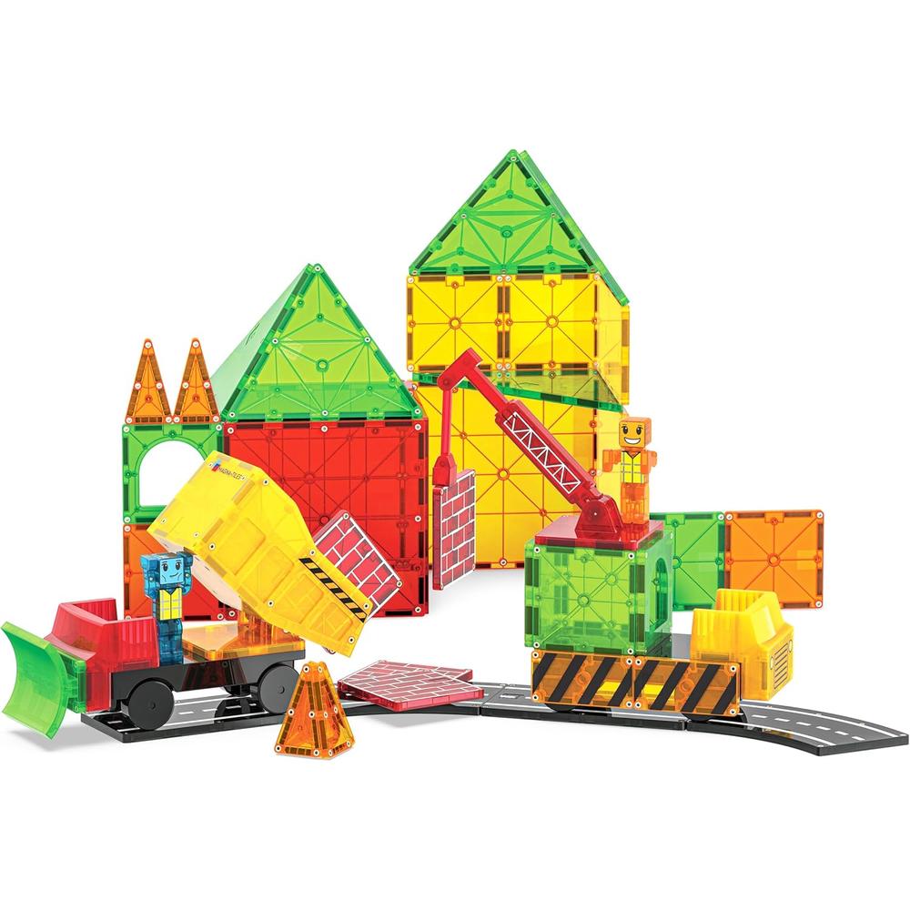 MAGNA-TILES - BUILDER XL 50-PIEZAS SET DE CONSTRUCCIÓN MAGNÉTICO - 5
