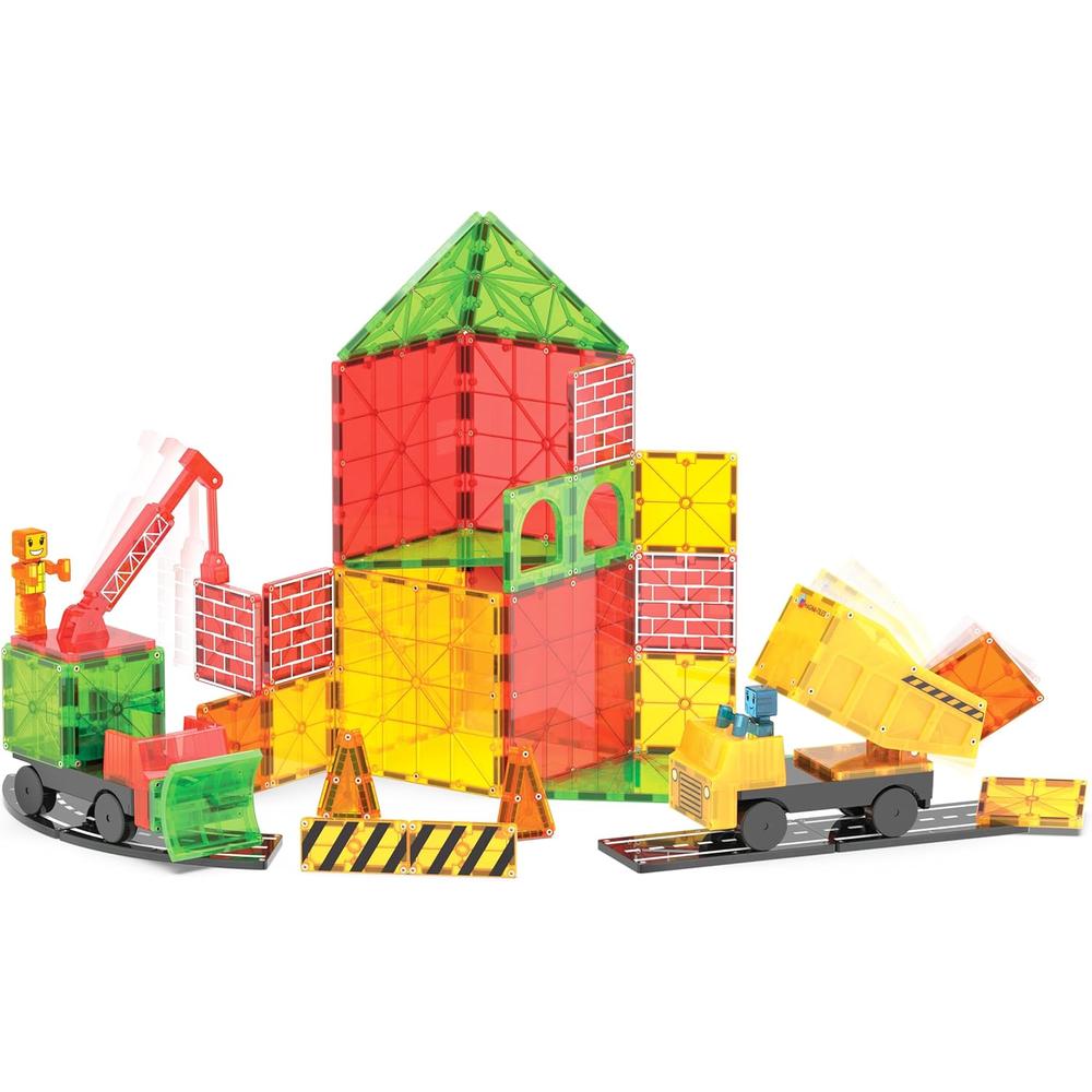 MAGNA-TILES - BUILDER XL 50-PIEZAS SET DE CONSTRUCCIÓN MAGNÉTICO - 6
