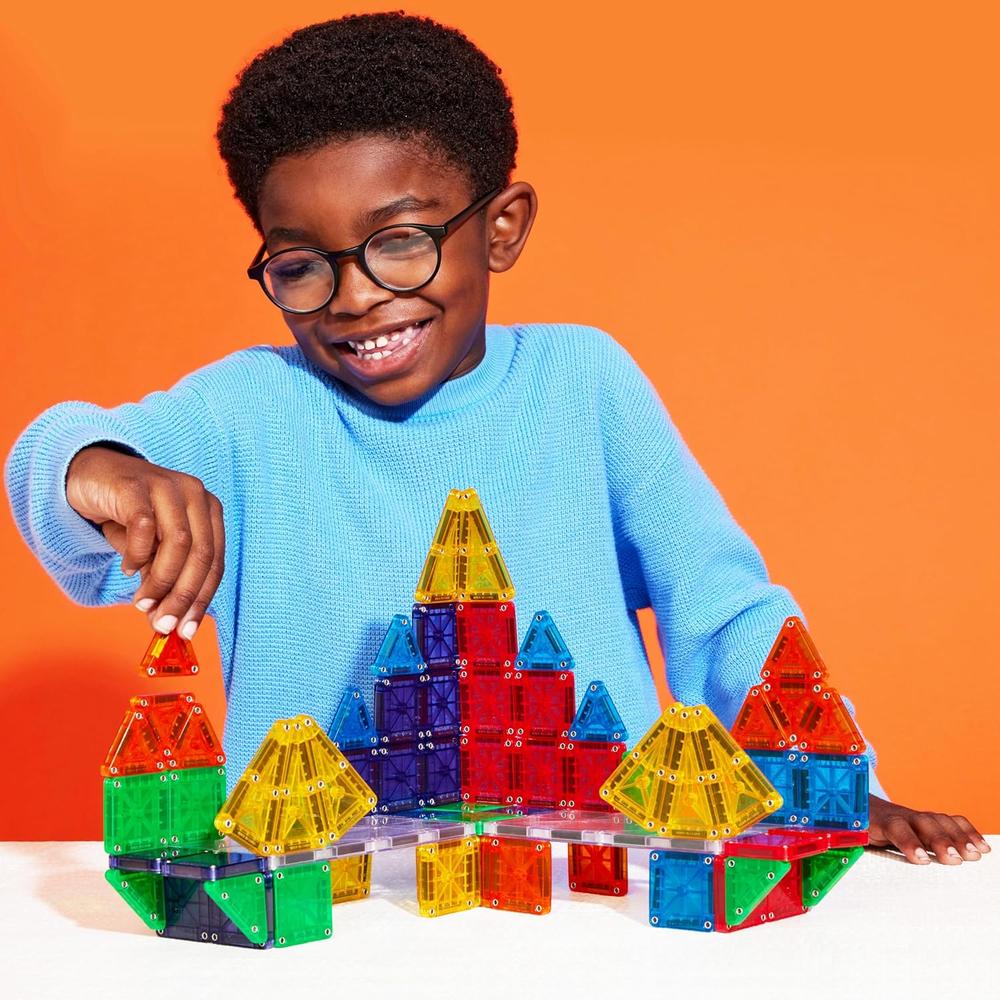 MAGNA-TILES - MICROMAGS 70-PIEZAS DELUXE SET DE CONSTRUCCIÓN MAGNÉTICO - 3