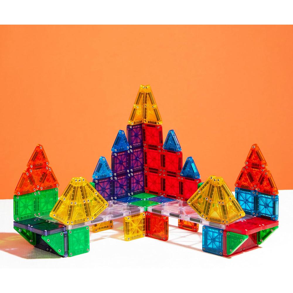 MAGNA-TILES - MICROMAGS 70-PIEZAS DELUXE SET DE CONSTRUCCIÓN MAGNÉTICO - 4