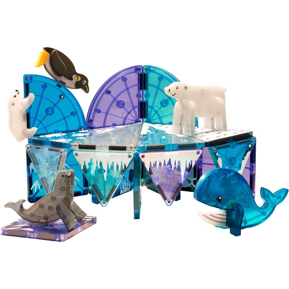 MAGNA-TILES - ARCTIC ANIMALES 25-PIEZAS SET DE CONSTRUCCIÓN MAGNÉTICO - 6