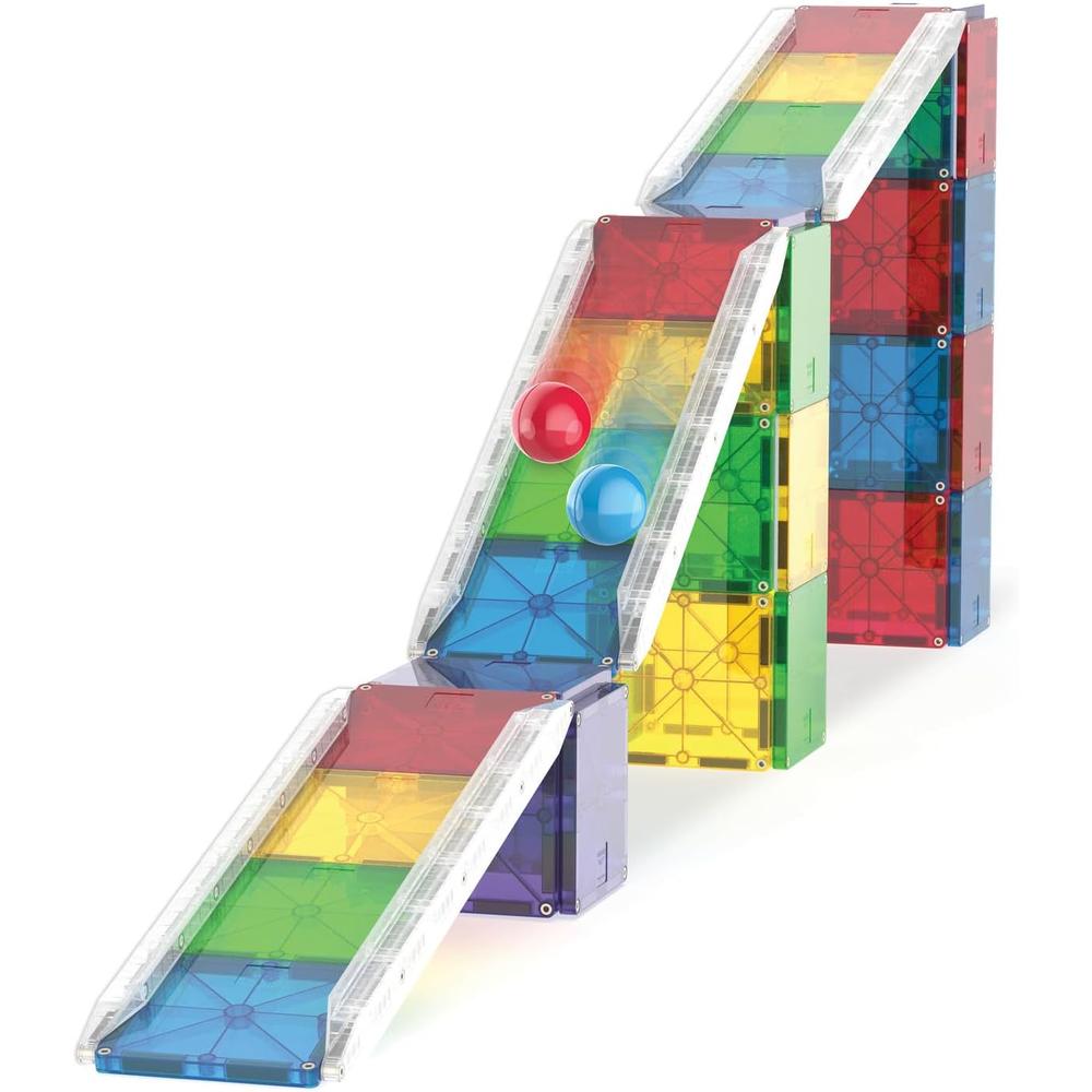 MAGNA-TILES - RAIL RACERS DELUXE 90-PIEZAS SET DE CONSTRUCCIÓN MAGNÉTICO - 6