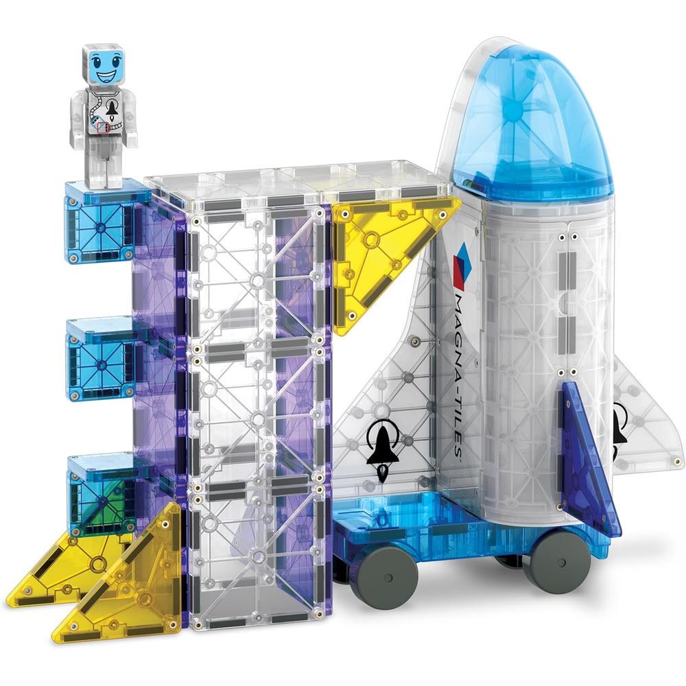 MAGNA-TILES - SPACE 32-PIEZAS SET DE CONSTRUCCIÓN MAGNÉTICO - 5